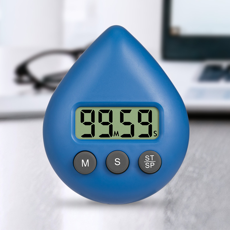 Mechanical kitchen timer, cooking alarm clock, exciting countdown timer, conference room timer Game timer: Blue