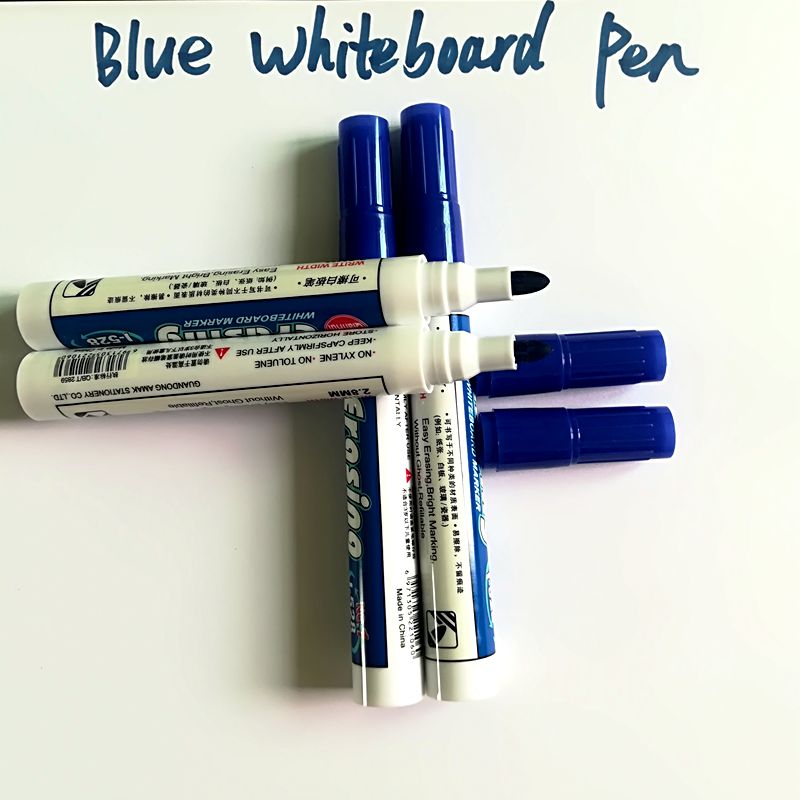 Blauwe Kleuren Lage Geur Droog Uitwisbare Markers Whiteboard Pen Uitwisbare Marker Pennen Set Ultra Fijne Tip Diverse Kleuren Blauw rood Groen