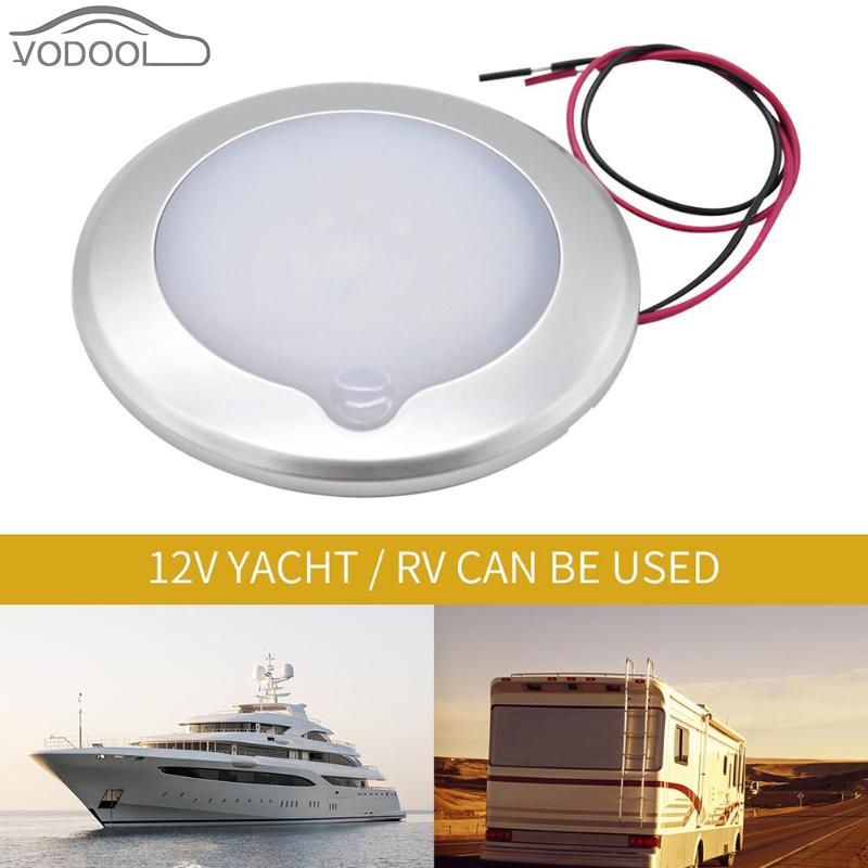 Caravan Accessories Camping Car RV Roof Ceiling Cabin Light IP67 Touch Dimming Boat Caravan Marine Motorhome Interior Lamp