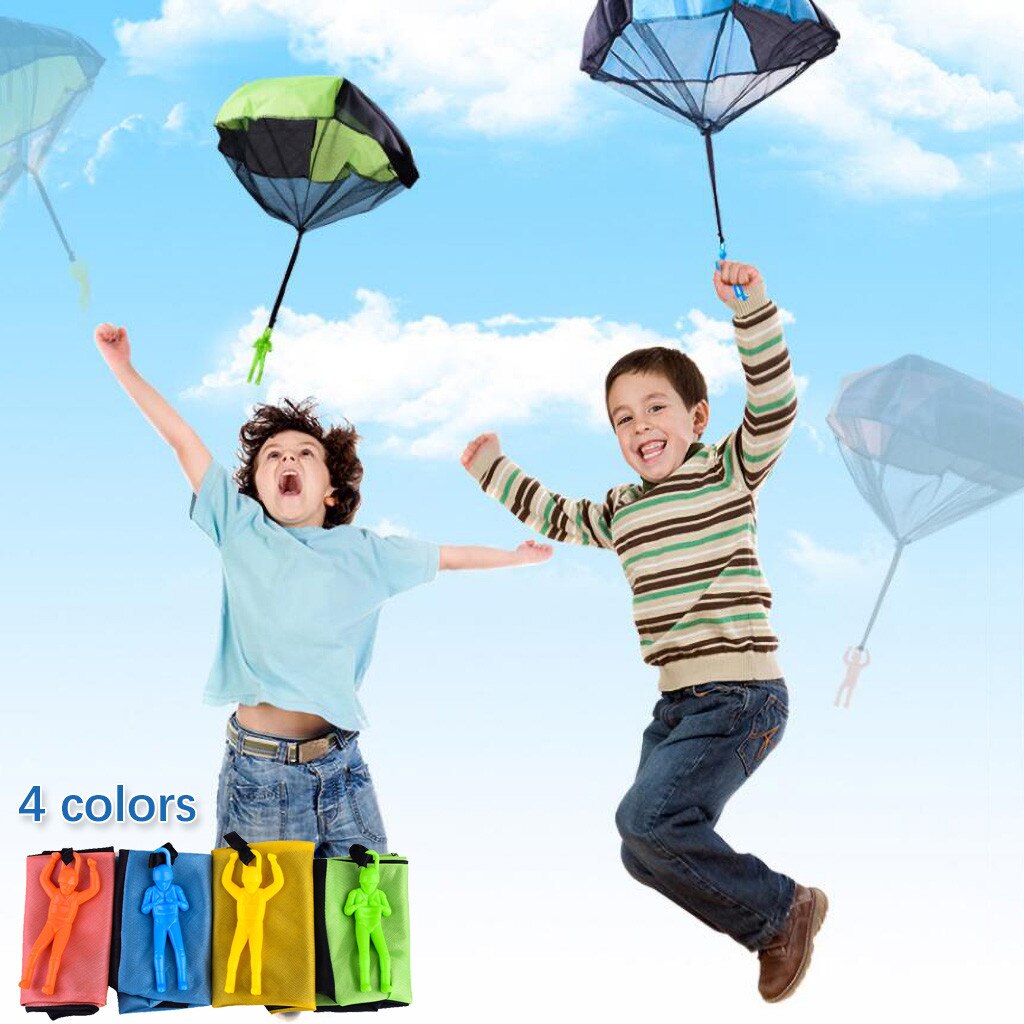 Hand Gooien Mini Spelen Soldaat Parachute Speelgoed Voor Kinderen Outdoor Fun Sport Kinderen Educatief Parachute Game Party Outdoor