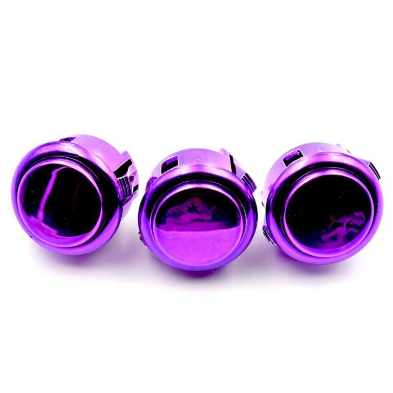 2 stuks sanwa obsj -30 metalen afwerking drukknop -in 30mm vervangende drukknop zilver goud voor arcadespel