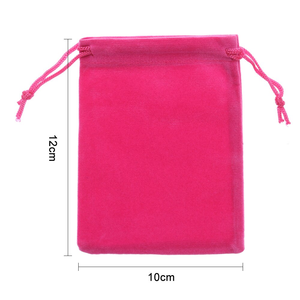 10x12cm Small Velvet Drawstring Pouch Bag Durble Christmas/Wedding Bags Beauty Dice Storage