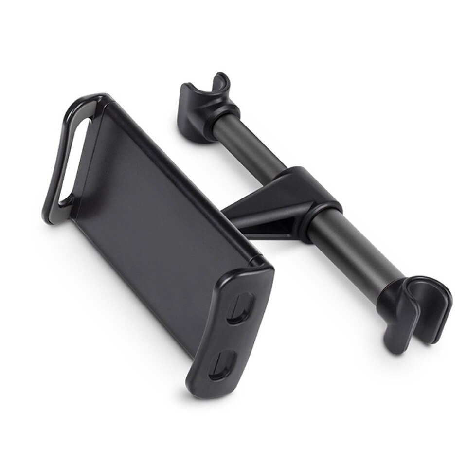 Telescopische Auto Achter Kussen Telefoon Houder Tablet Auto Stand Rear Seat Hoofdsteun Montagebeugel Voor Telefoon Tablet 4-11 inch: Black Buckle