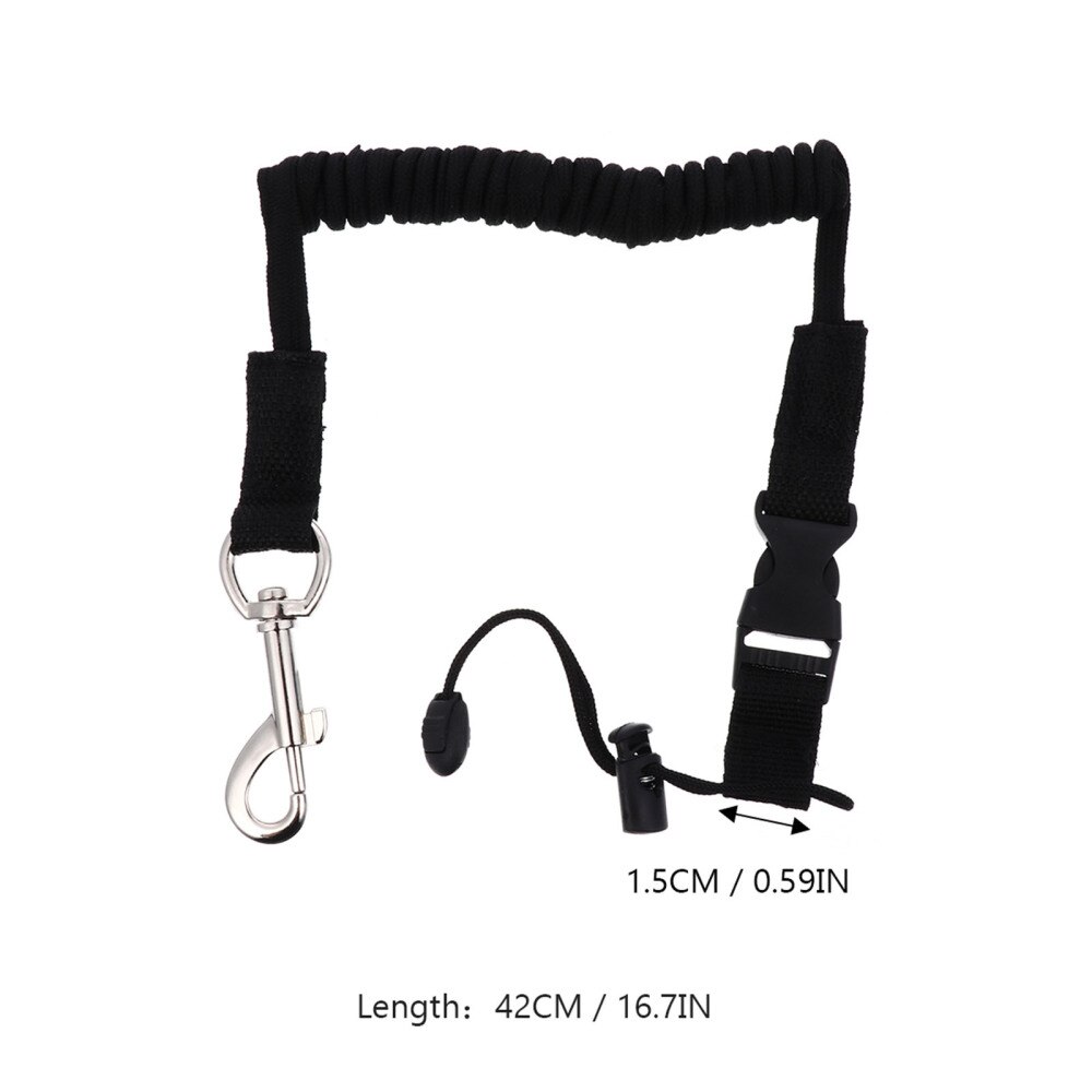 1pc Alloy Ribbon Tied Rod Leash Paddle Leash Strap Rope Paddle Rope Oar Leash for Kayaking Rowing Boat