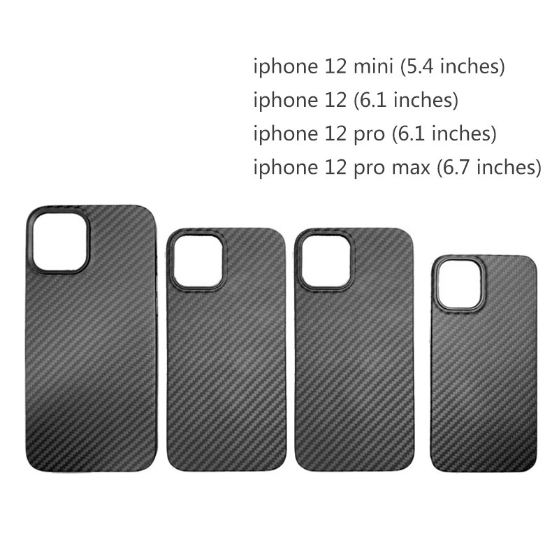Aramid Fiber Carbon Fiber Case Voor Iphone 12Mini 、 Iphone 12 、 12 Pro 、 12Pro Max Gevallen Matte Aramid Fiber Ultra Dunne Telefoon Cover