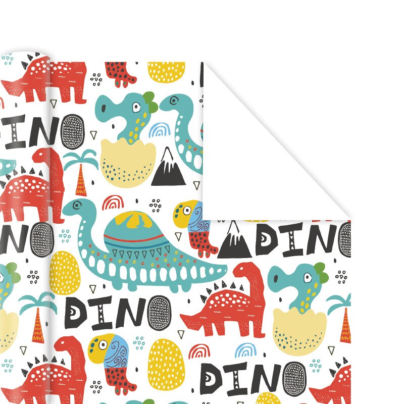 50x70cm Cartoon Style Wrapping Paper Roll for Wedding Kids Birthday Baby Shower Wrap Craft Paper Decor: S4