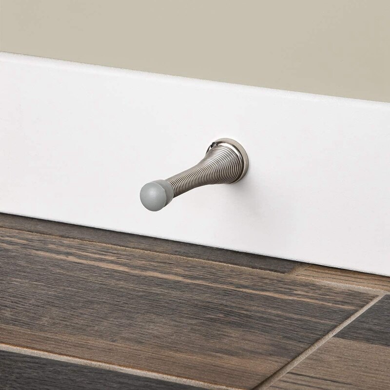 10Pcs Spring Door Stopper Hinge Pin Door Stops Heavy Duty Door Stop for Home,Office,Bendable Spring Steel & Rubber Tips