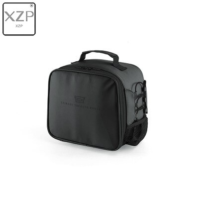 XZP Portable isolé refroidisseur sac à déjeuner Isotherme nourriture thermique sac de pique-nique pour femmes enfants hommes Thermo sac boîte à déjeuner: Black