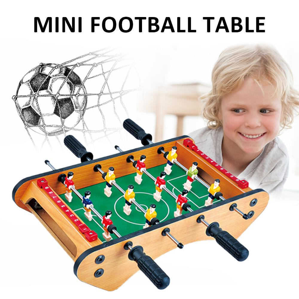 Mini mesa de fútbol para niños, juego de fútbol de color práctico, mesa de fútbol de madera portátil para niños, pasatiempos de colección en interiores