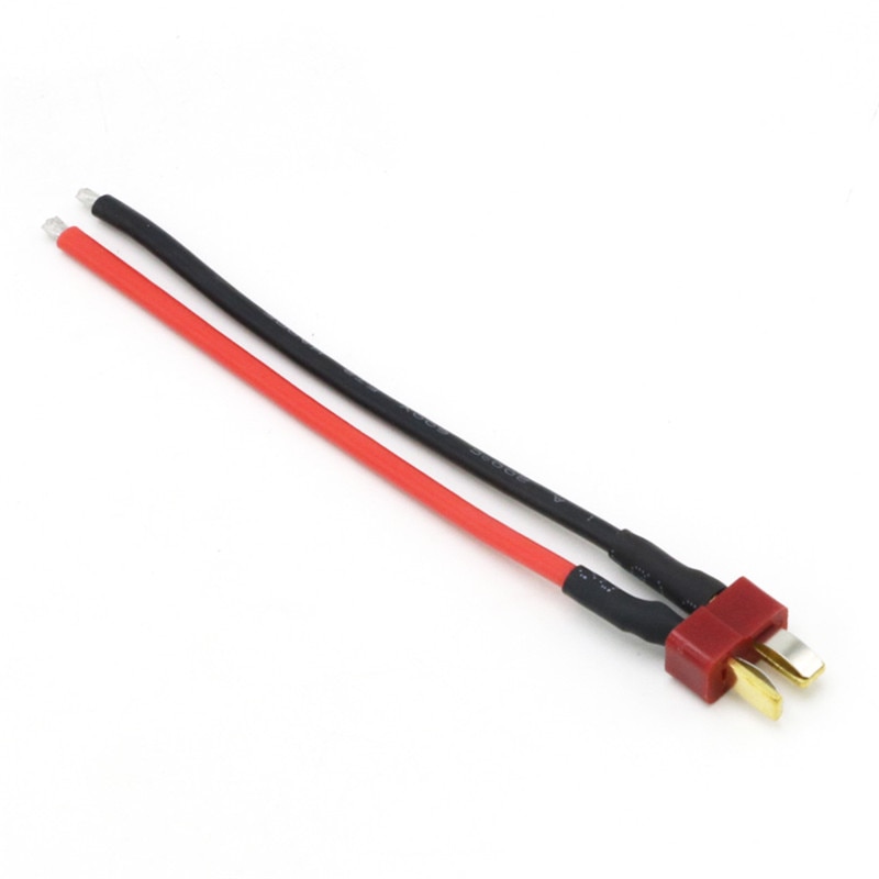 1pcs Deans Style T Plug Male Female Connector Silicone Wire With 10CM 16AWG