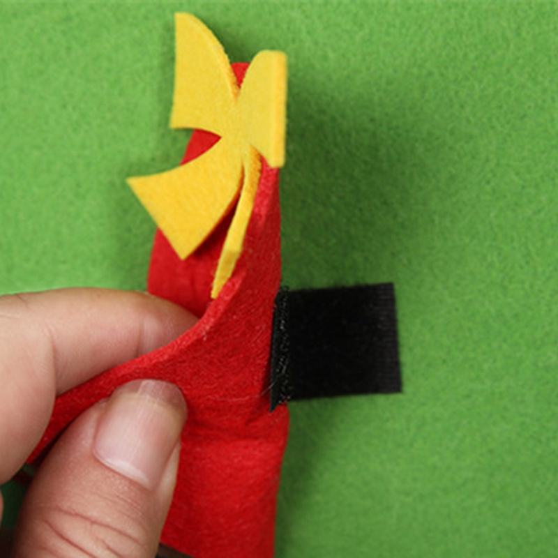 Felt Christmas Tree for Kids Diy Christmas Tree with Toddlers Ornaments for Children Xmas Hanging Home Door Wall