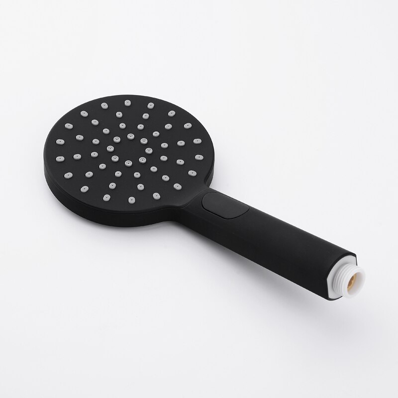 3 funktion luksus sort brusehoved aftageligt håndholdt regnbruser hoved til badeværelset mat sort