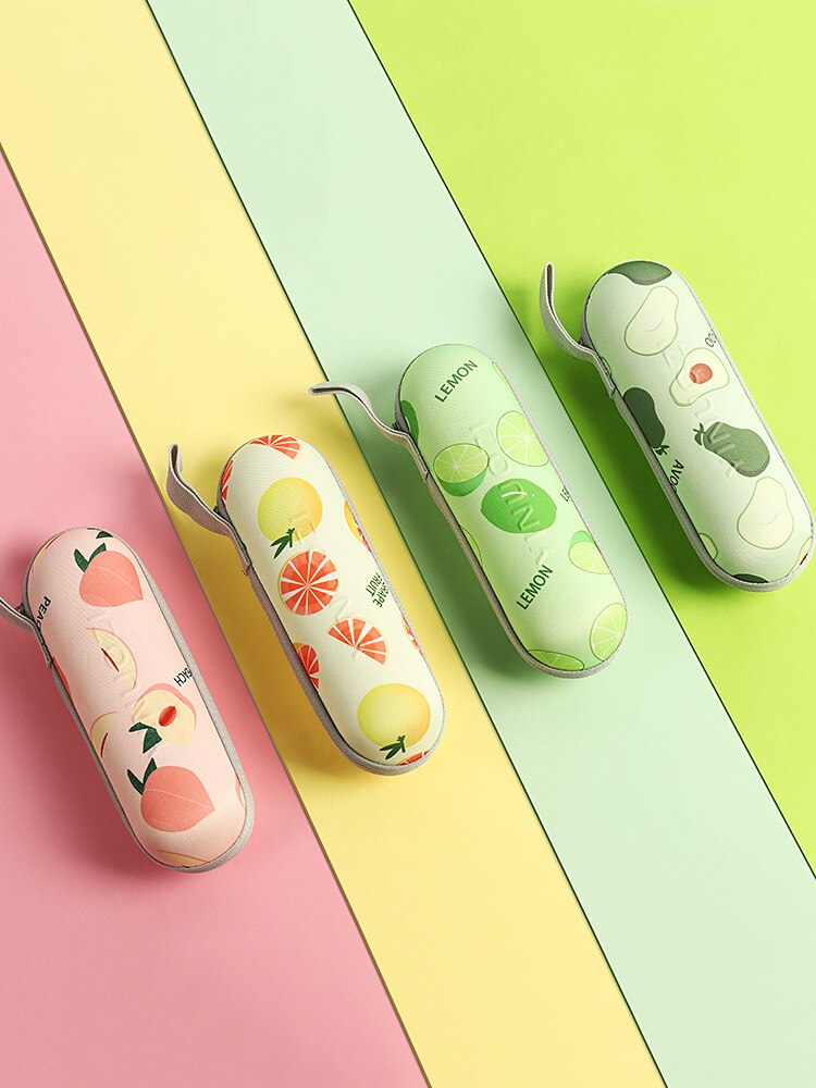 Capsule paraplu fruit zonnebrandcrème mini tas paraplu.