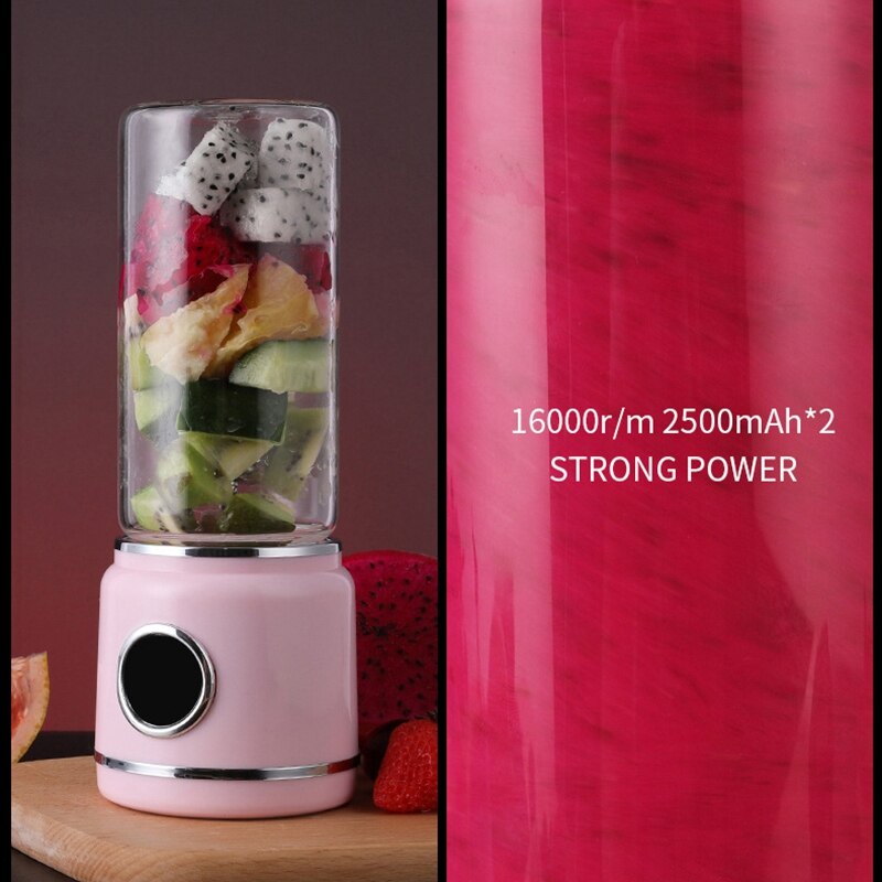 Top Portable Blender, Usb Rechargeable Travel Blender, Personal Blender For Shakes And Smoothies, Fast Blending, Detachable