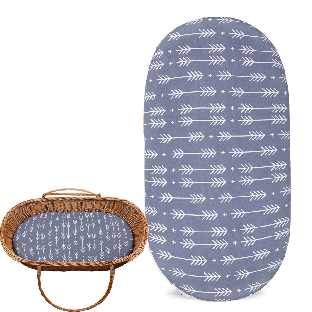 Bassinet Sheet Organic Cotton Rainbow Pad Covers Universal Fit For Bassinet Mattress Pad Hourglass For Boys &amp; Girls Pad Covers: ZLD0017-1