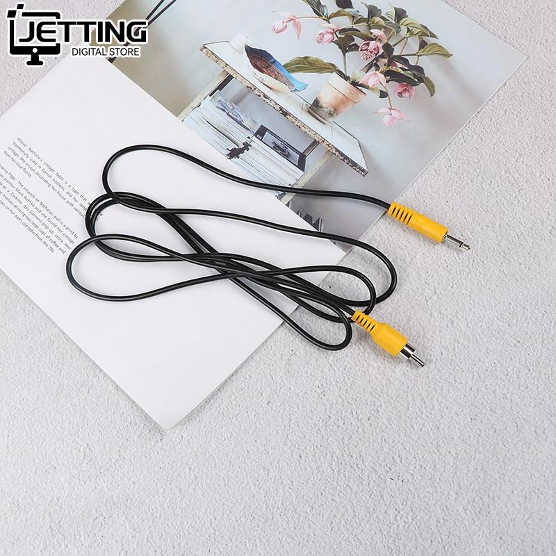 1pc 1.5M 3.5mm 1/8 "Mono męski wtyk na pojedynczy męski kabel przejściowy audio wideo RCA