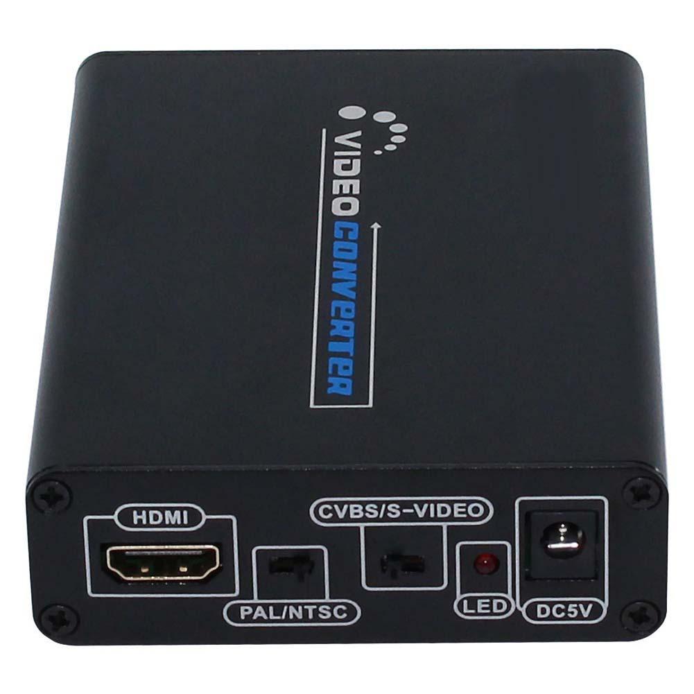 Conversor de vídeo CVBS HDMI compuesto HDMI a AV/S terminal Video convertidor CVBS con Adaptador convertidor A273