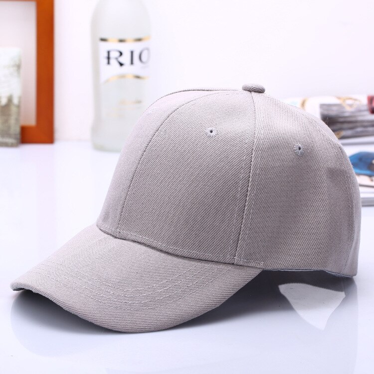 Black Cap Solid Color Baseball Cap Snapback Caps Casquette Hats Fitted Casual Gorras Hip Hop Dad Hats For Men Women Unisex: gray