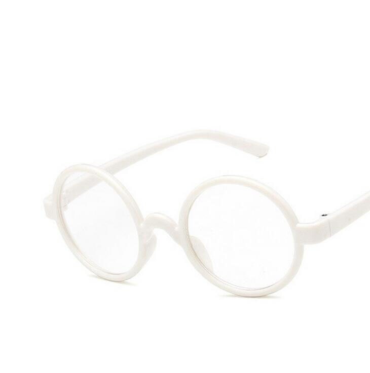 Ronde Zonnebril Kids Meisjes Jongens Kinderen Zonnebril PC Uv-bescherming Brillen Eyewear Mode Colorframe: white frame mirror