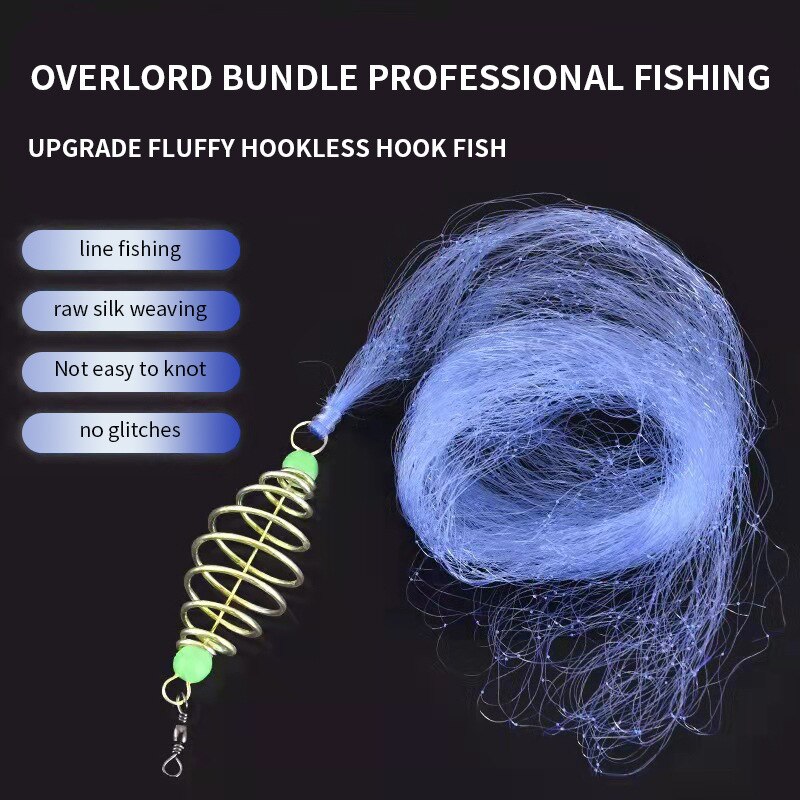 12 tailles filets de pêche pièges à filet maille filets de perles lumineuses filets de poisson de mer équipement de pêche chaussures en cuivre fonte mangeoires de branchies outil de pêche