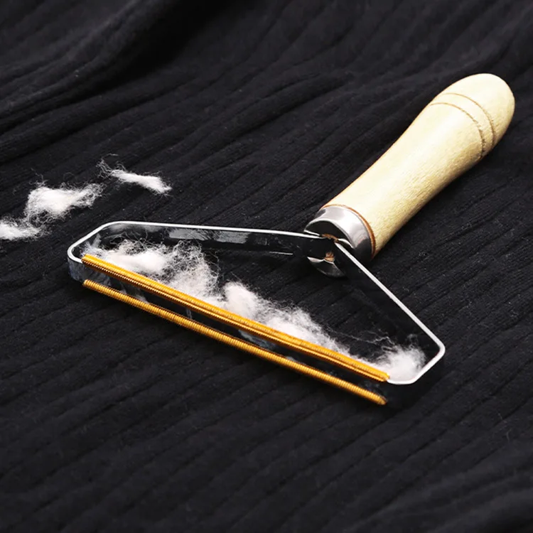 Fnugfjerner til kæledyrshår rengøringsværktøj barbermaskine bærbar silikone dobbeltsidet tæppeskraber rengøringsmiddel til stof barbermaskine børsteværktøj