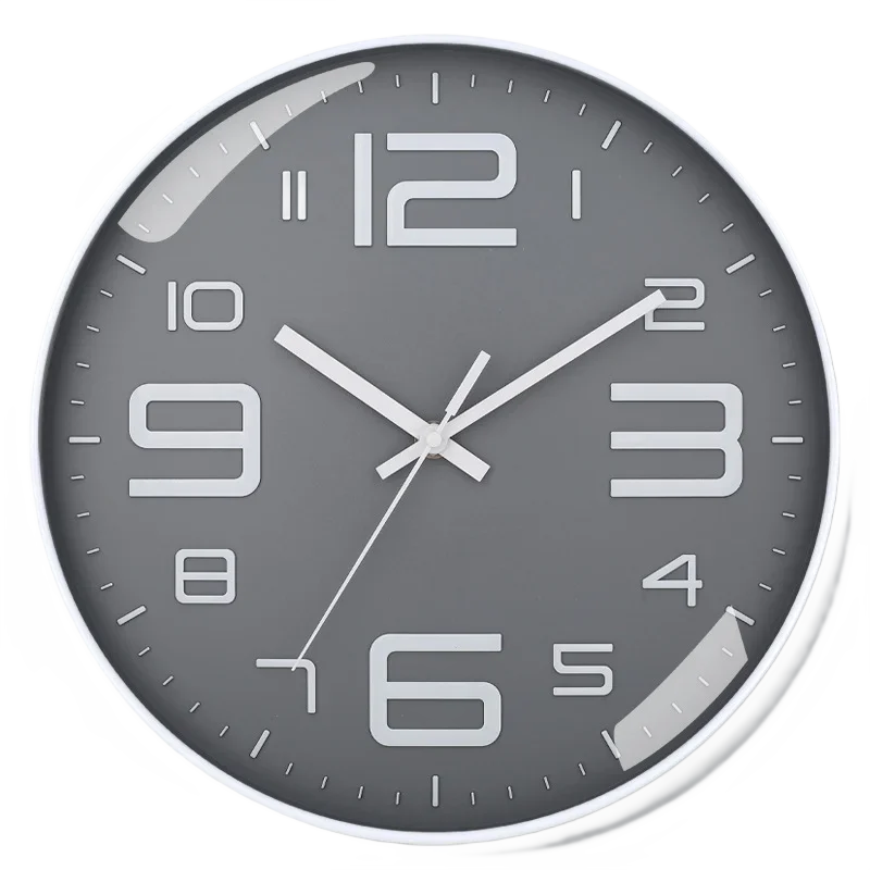 Relógio de parede moderno e simples de 8 polegadas adequado para quarto, sala de estar, relógio decorativo de sala de estudo: YELLOW