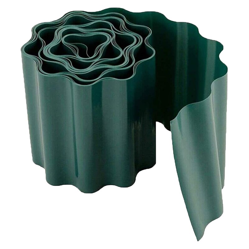 Garden Edging Fence Plastic Border Made Of PP Plastic Outdoors Garden Fence Flexible Gardens Lawn Grass Edge