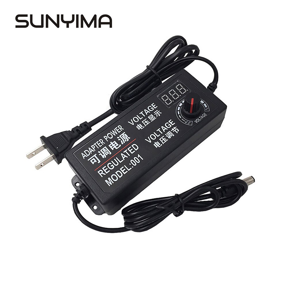 SUNYIMA Universal 220V To 12V Power Adapter, 3V, 5V, 6V, 9V, 12V, 5A Power Supply