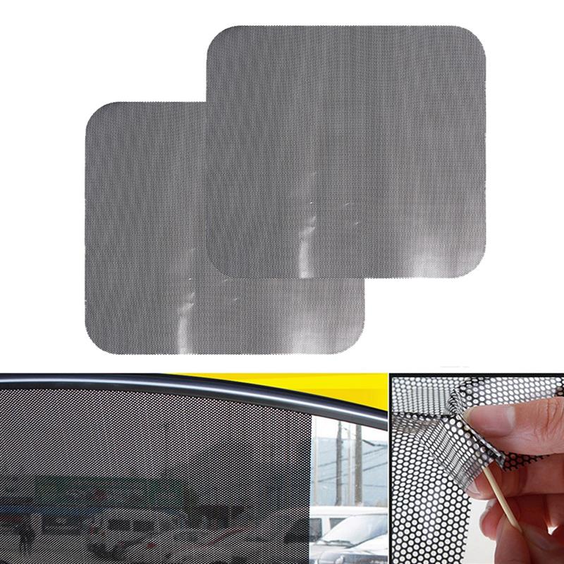 2Pcs/set PVC Car Side Window Sunshades Electrostatic Sticker Sun Shade Sunscreen Film Stickers Car Styling Lowest Price: 2Pcs 43x32cm