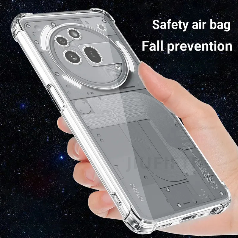 Für nichts Telefon 3A Profi fallen Silikon Weiche Klare Telefon Fällen Telefon3A 3APro Funda transparent Stoßfest Airbag Abdeckung funda Capa