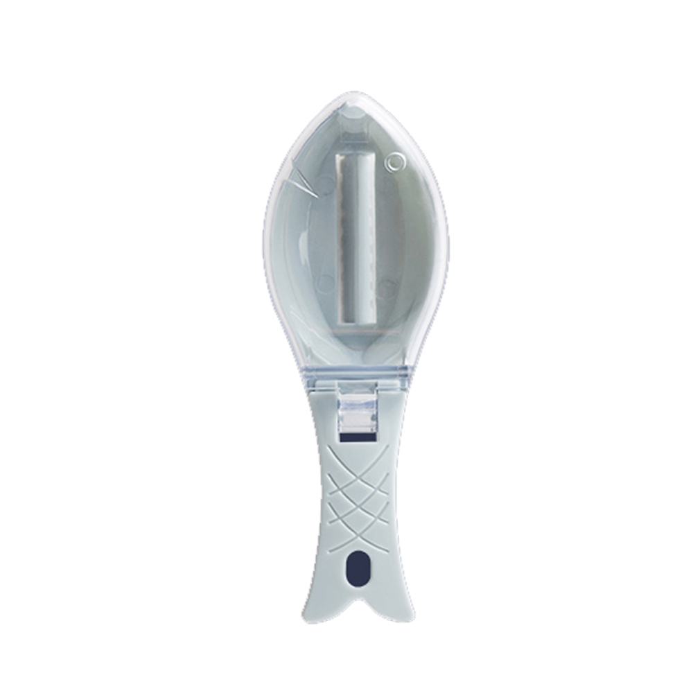Escamas de peixe raladores escova de pele de peixe removedor de escala de peixe faca de limpeza peeling peixe scaler acessórios de cozinha ferramenta de pesca: blue