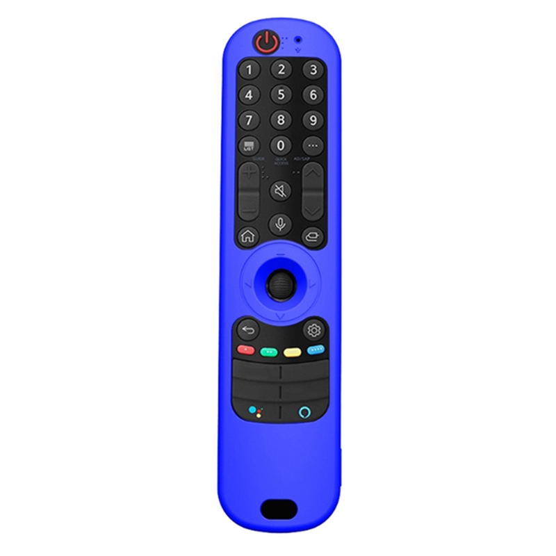 Soft Silicone Protective Remote Control Covers for LG Smart TV AN-MR21GC / MR21N / MR21GA: Blue