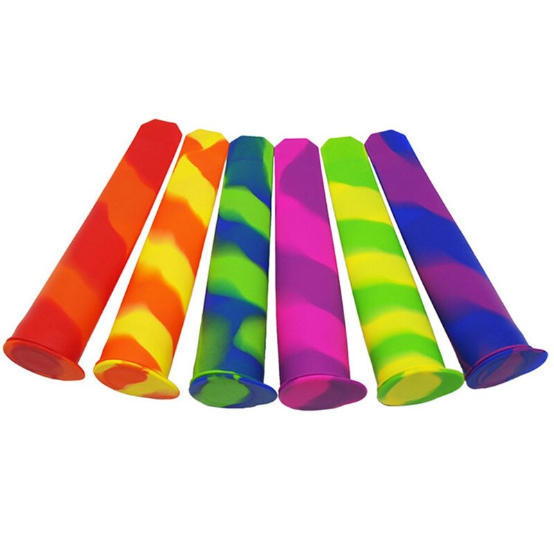 Moldes reutilizables de silicona para hacer polos para niños, DIY, para hacer polos, con tapa, 6 uds.: Default Title