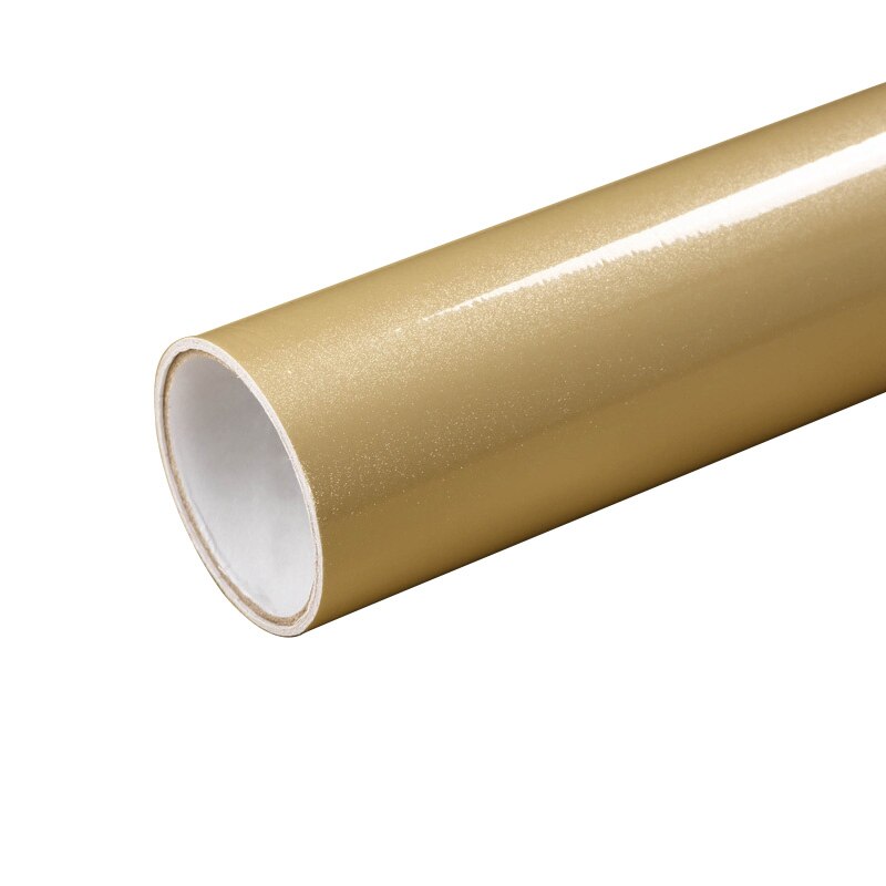 1M/Roll Glossy Waterproof PVC Cabinet Wallpaper Self Adhesive Contact Paper Cabinet For Door Furniture Stickers Bathroom Kitchen: Champagne