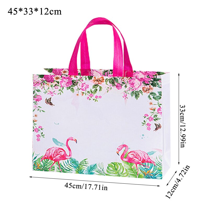 Eco Waterproof Women Shopping Bag Reusable Shopping Bag Print Tote Bag No Zipper Pouch Women Storage Bags Organizer: rose red 45-33-12cm