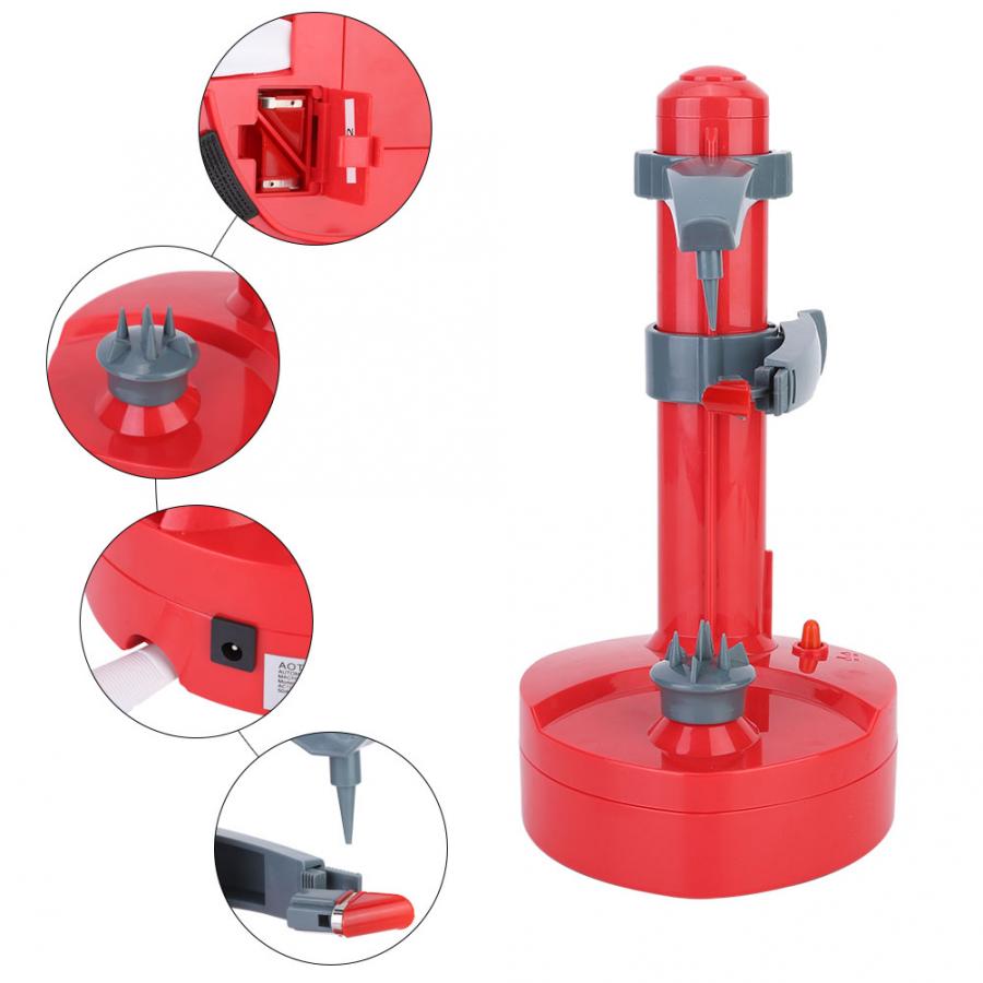 Pelador de frutas eléctrico multifuncional, máquina automática creativa para pelar frutas, utensilio de cocina