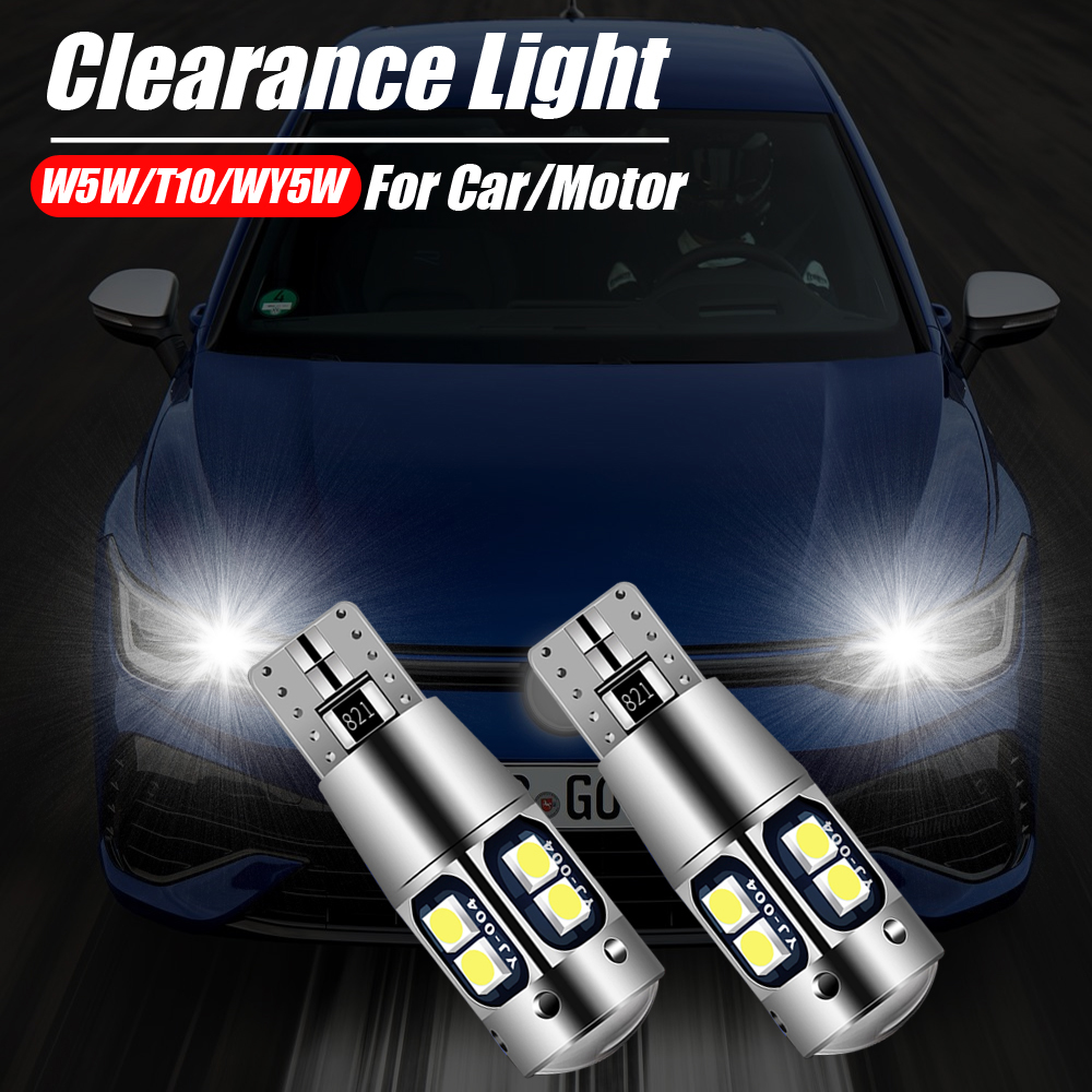 2 uds Canbus T10 W5W 5W5 WY5W LED 3030 10-SMD bombilla de luz de estacionamiento de posición lateral para VW T4 T5 Golf Tiguan Jetta City Touran Passat
