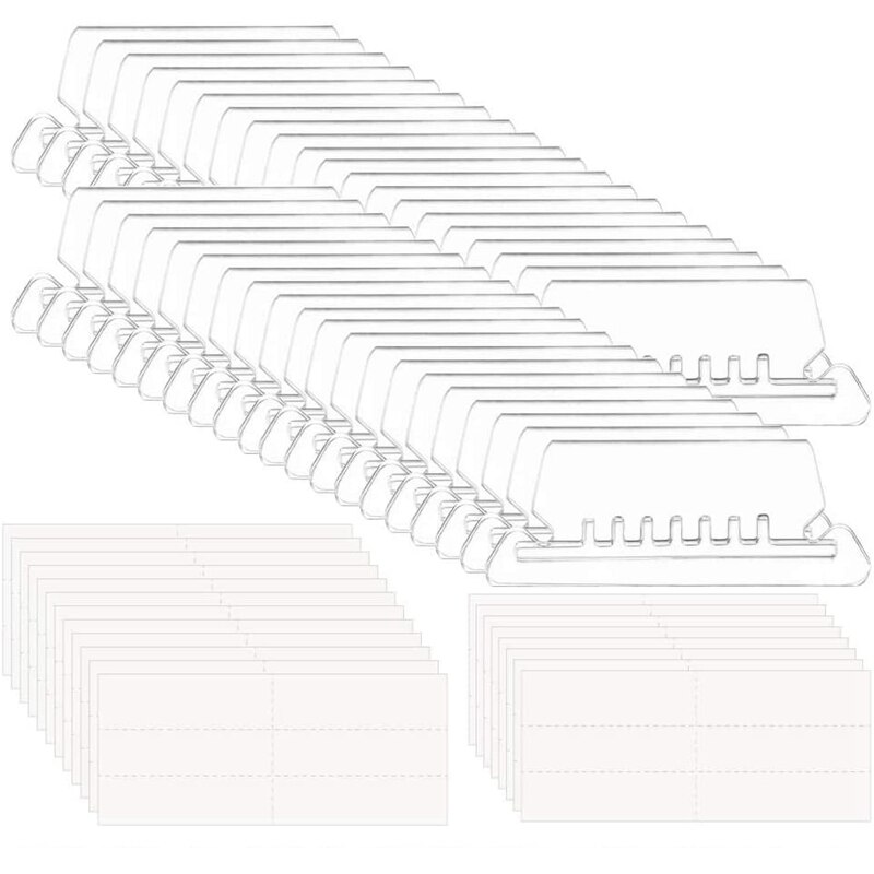 180 Sets 2 Inch Hanging Folder Tabs and Inserts for Quick Identification of Hanging Files Hanging File Inserts: Default Title