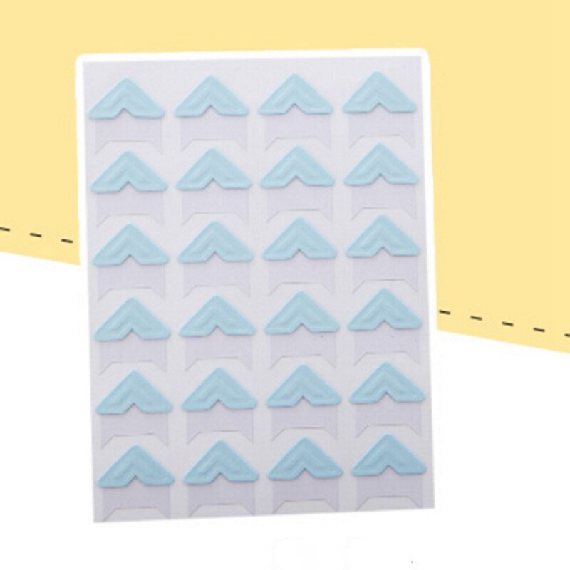 24pcs/sheet Retro Solid Color Photo Corner Stickers for DIY Photo Albums Excellent Handwork Frame Decoration Scrapbooking Set