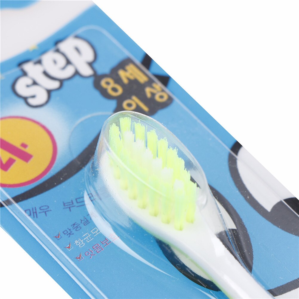 1PCS Soft bristles toothbrush cartoon Smile antibacterial tooth brush for children
