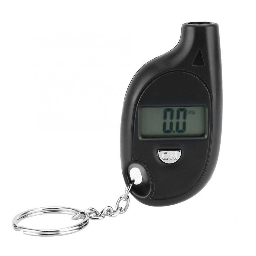 Portátil 3-150psi display lcd digital chaveiro veículo motocicleta pneu de carro roda ar medidor pressão mini testador monitor
