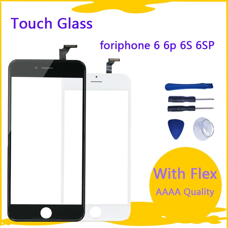De Beste Touch Screen Glas Voor Iphone 6 6P 6S 6sp Touch Screen Voor Glas Lens Display Digitizer lcd Met Gereedschap