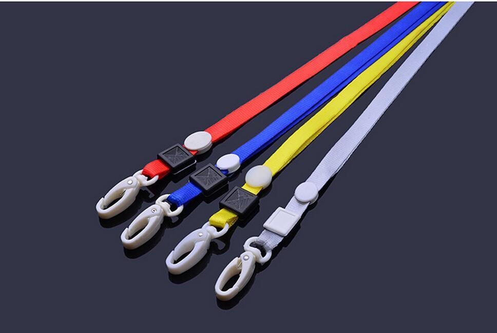 10Pcs Lanyard ID Name Badge Business Card Key Holder Case Neck Strap Random Color