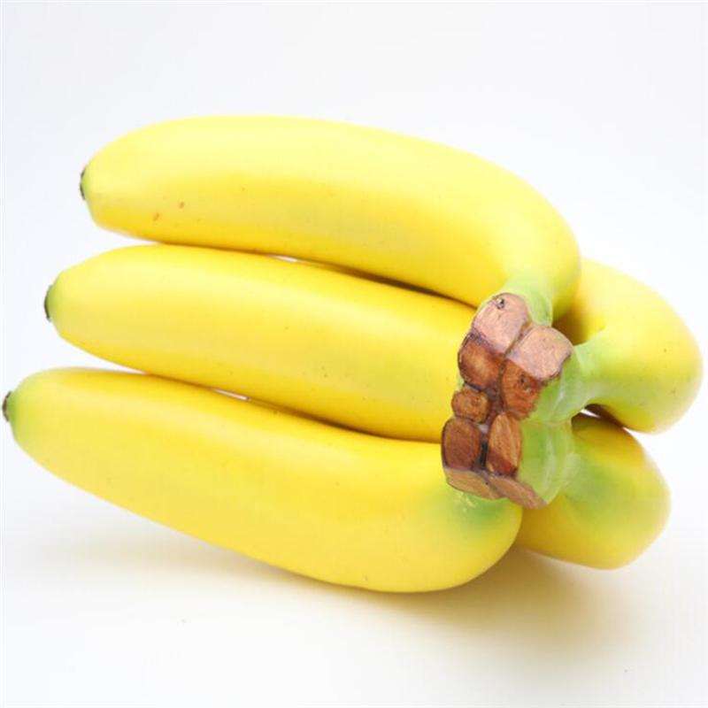 5Pcs Banaan Prop Realistische Modieuze Simulatie Kunstmatige Banaan Prop Fruit Prop Banaan Fotografie Prop Voor Foto Decoratie