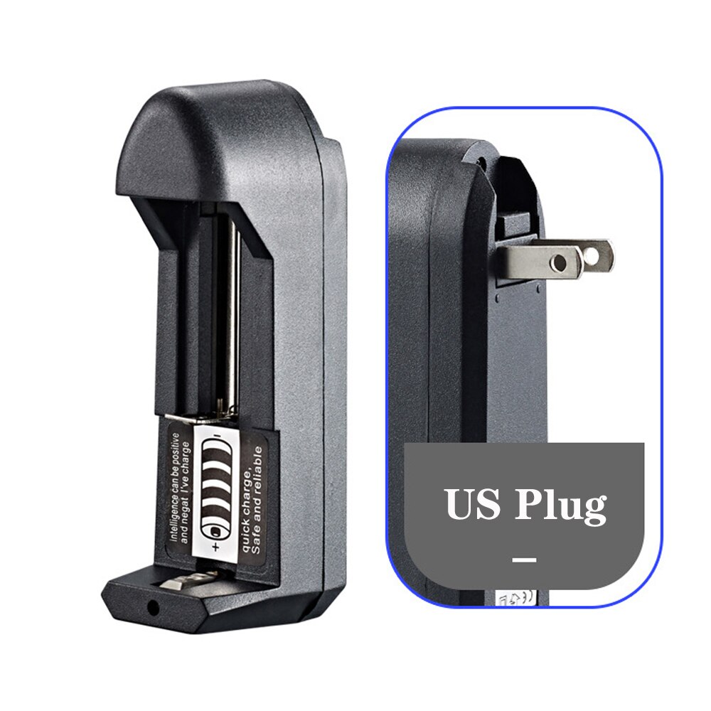 18650 Charger Independent Charging 3.7V Li-ion Battery Charger For 18350 16340 14500 10440 14500 16340 16650 14650 18350 18500: AC220V US 1 Slot