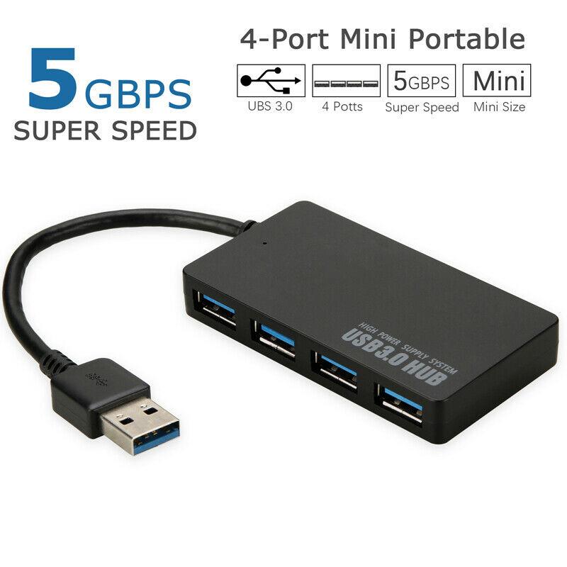 Ultra Slim USB 3.0 4 Port Multi Data Hub Expansion Splitter High Speed 5 Gbps USB Hub Adapter For MacBook PS3 Xbox Laptop