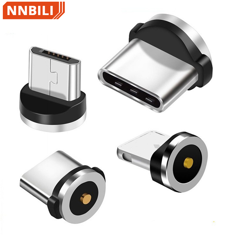 Magnetyczny adapter kablowy Kabel do telefonu komórkowego Wtyczki przeciwpyłowe Micro USB typu C Magnetyczne końcówki do złącza ładowarki magnetycznej Iphone