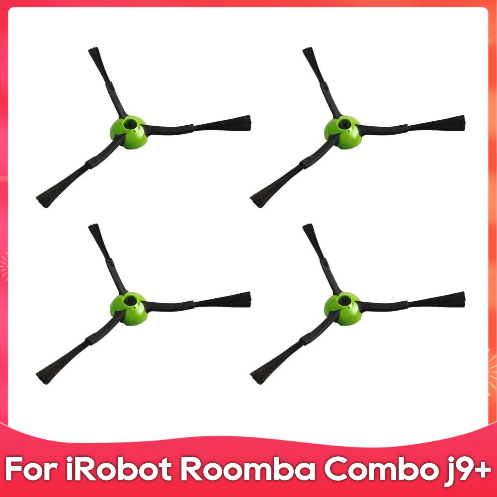 Compatible con ( iRobot Roomba Combo j7+, j9+, 10 Max ) Cepillo lateral de rodillo, filtro, paño de fregado, bolsa de polvo, accesorio para aspiradora robótica.: Transparente