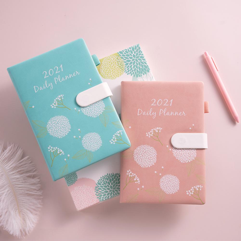 Daily Weekly Monthly Journal Planner Notebook Agenda Planner Plan A5 Notebook Stylish Floral Schedule Office Stationery
