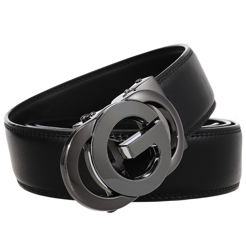 Gesp G Riem Mannelijke Automatische Gesp Ratchet Riem Pu Lederen Riemen Voor Mannen